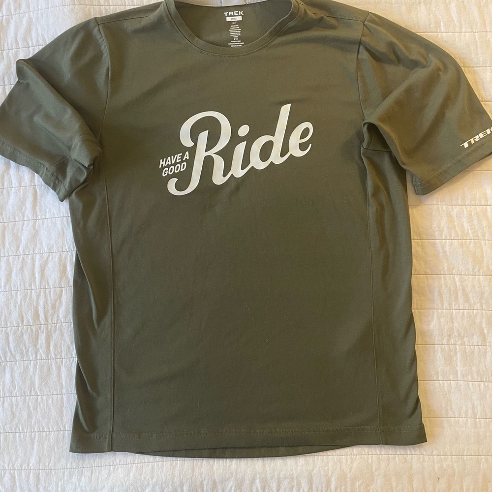 Trek Olive Green 'Have a Good Ride' T-Shirt